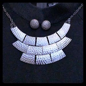 Statement Necklace with Earrings